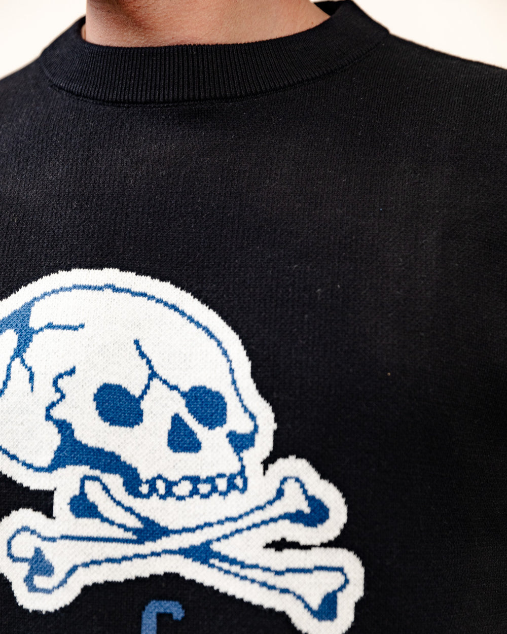 Godspeed Skull Knit Jumper - Black