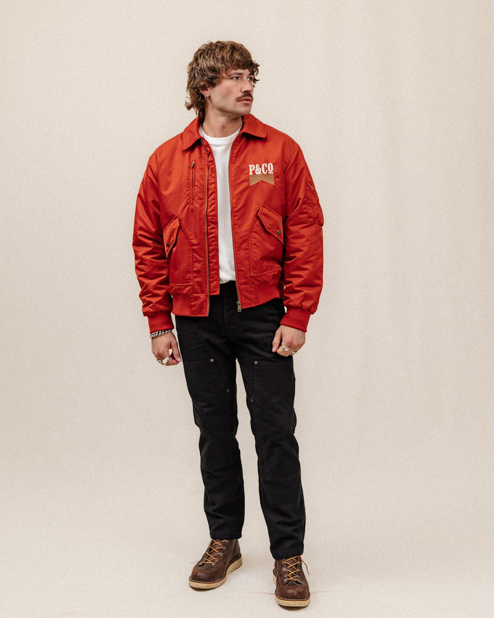 Bronco Bomber Jacket - Red