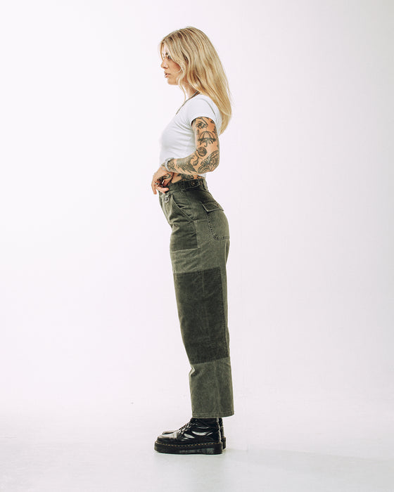 Surplus High Waisted Pants - Khaki