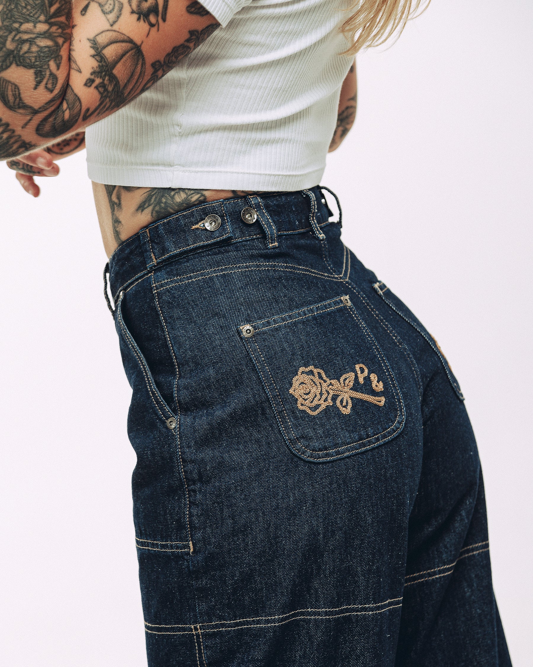 Rosa High Waisted Jean - Indigo Denim