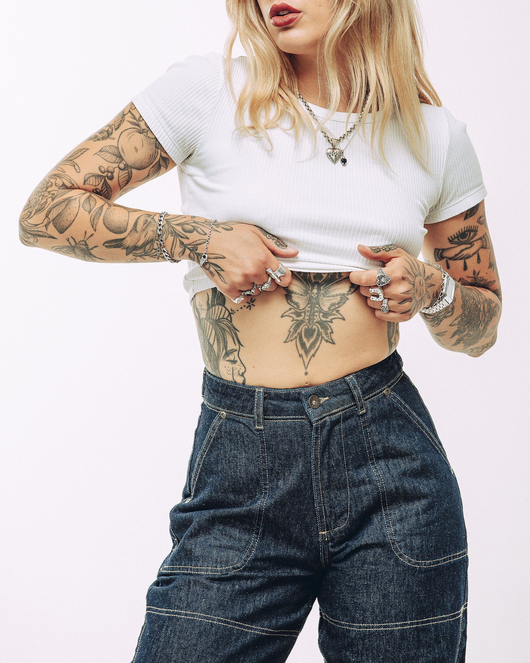 Rosa High Waisted Jean - Indigo Denim