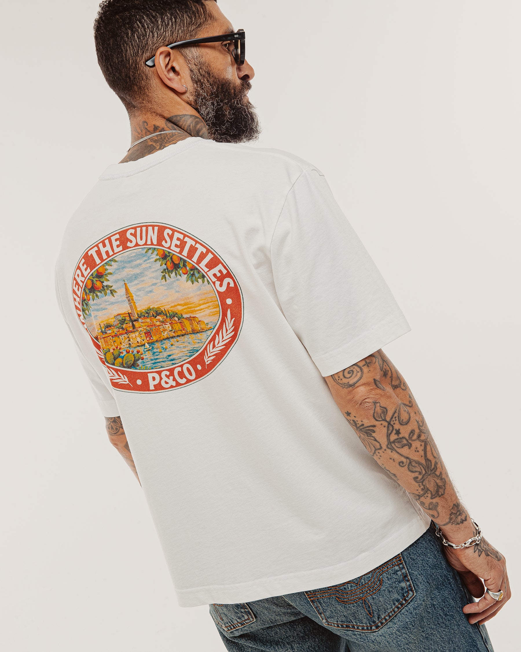 Where The Sun Settles Boxy T-Shirt - Off White