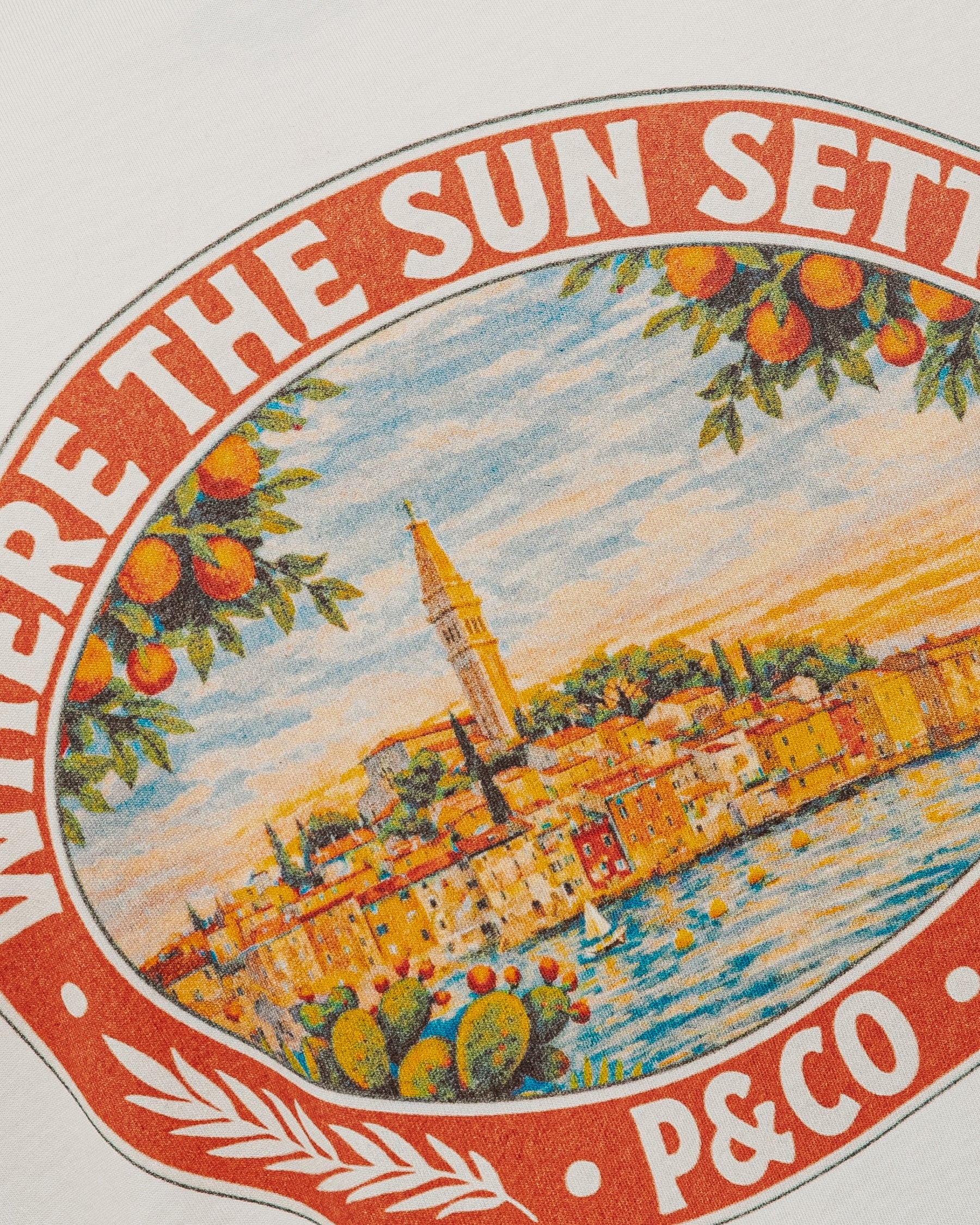 Where The Sun Settles Boxy T-Shirt - Off White