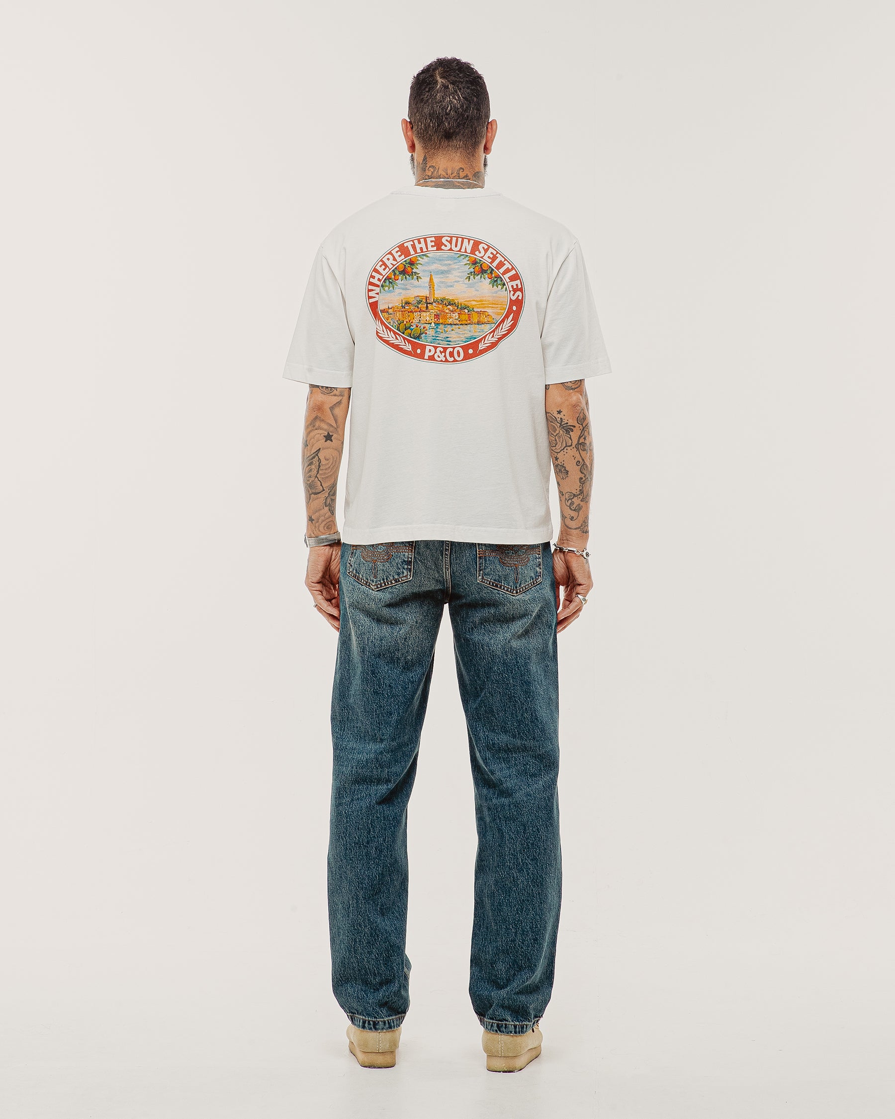 Where The Sun Settles Boxy T-Shirt - Off White
