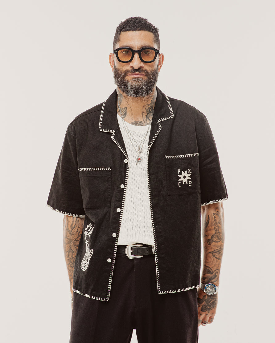 Merrow Resort Shirt - Black