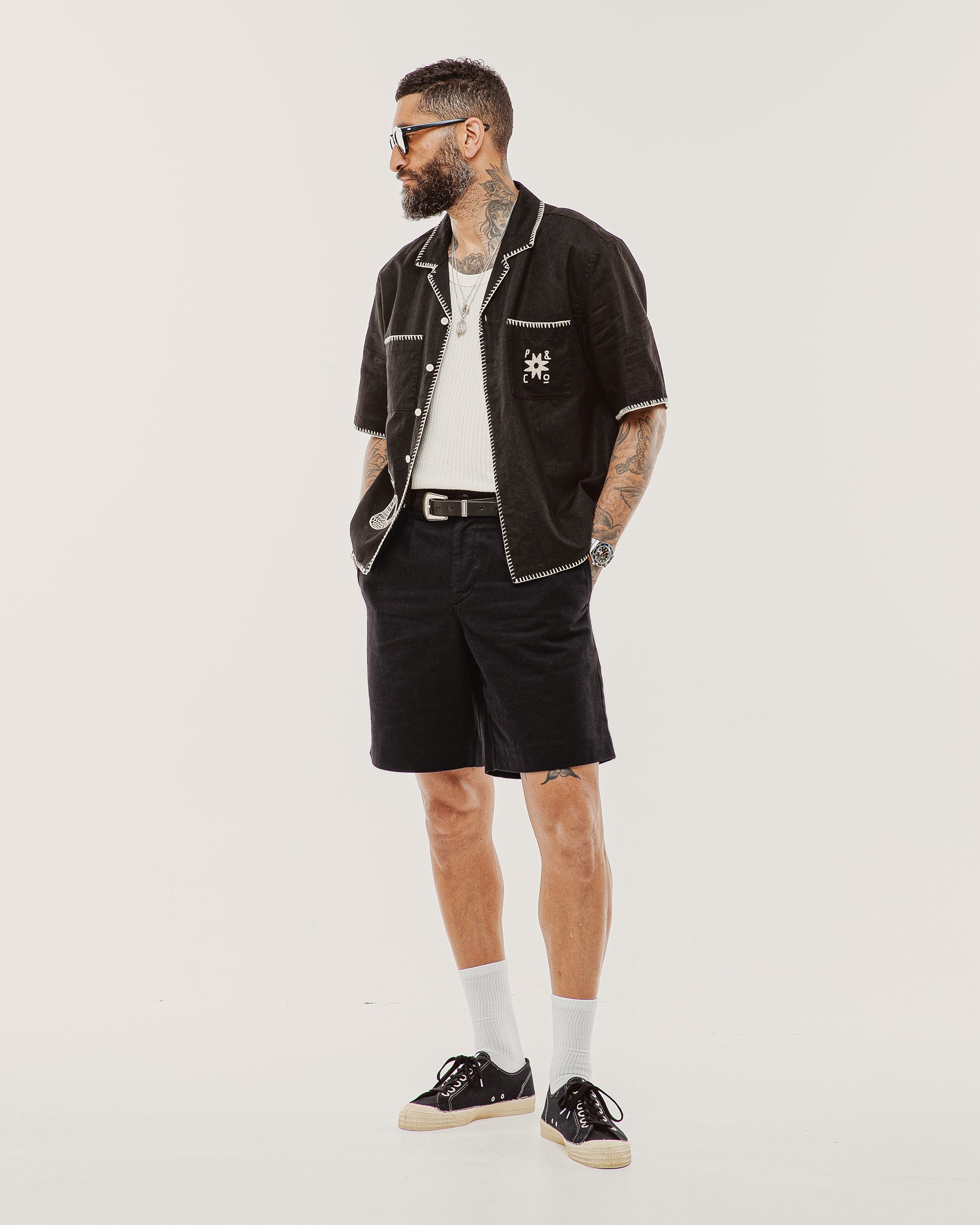 Merrow Resort Shirt - Black
