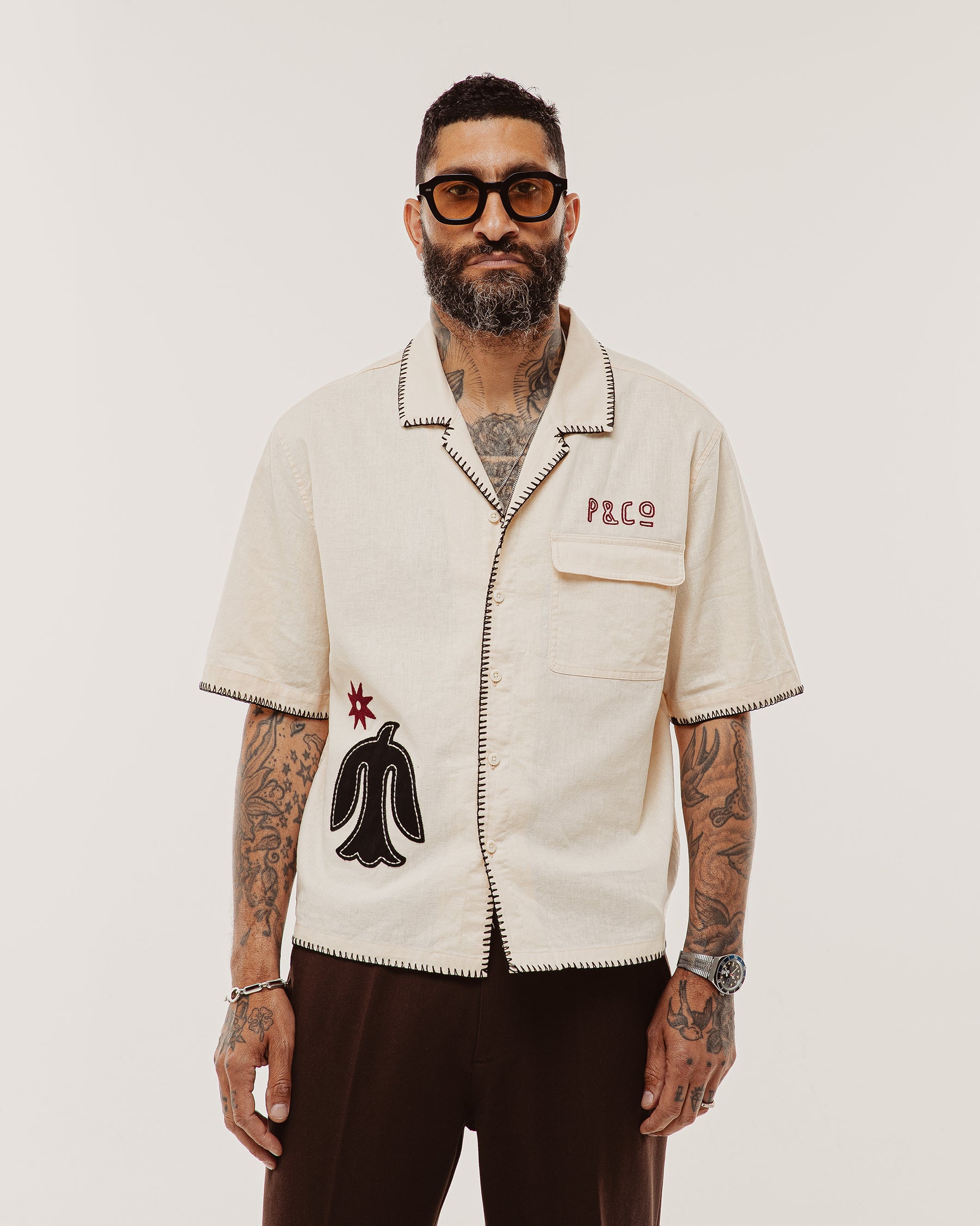 Hickory Stripe 1/4 Zip Work Shirt | Men's Shirting, Shirts ‐ P&Co