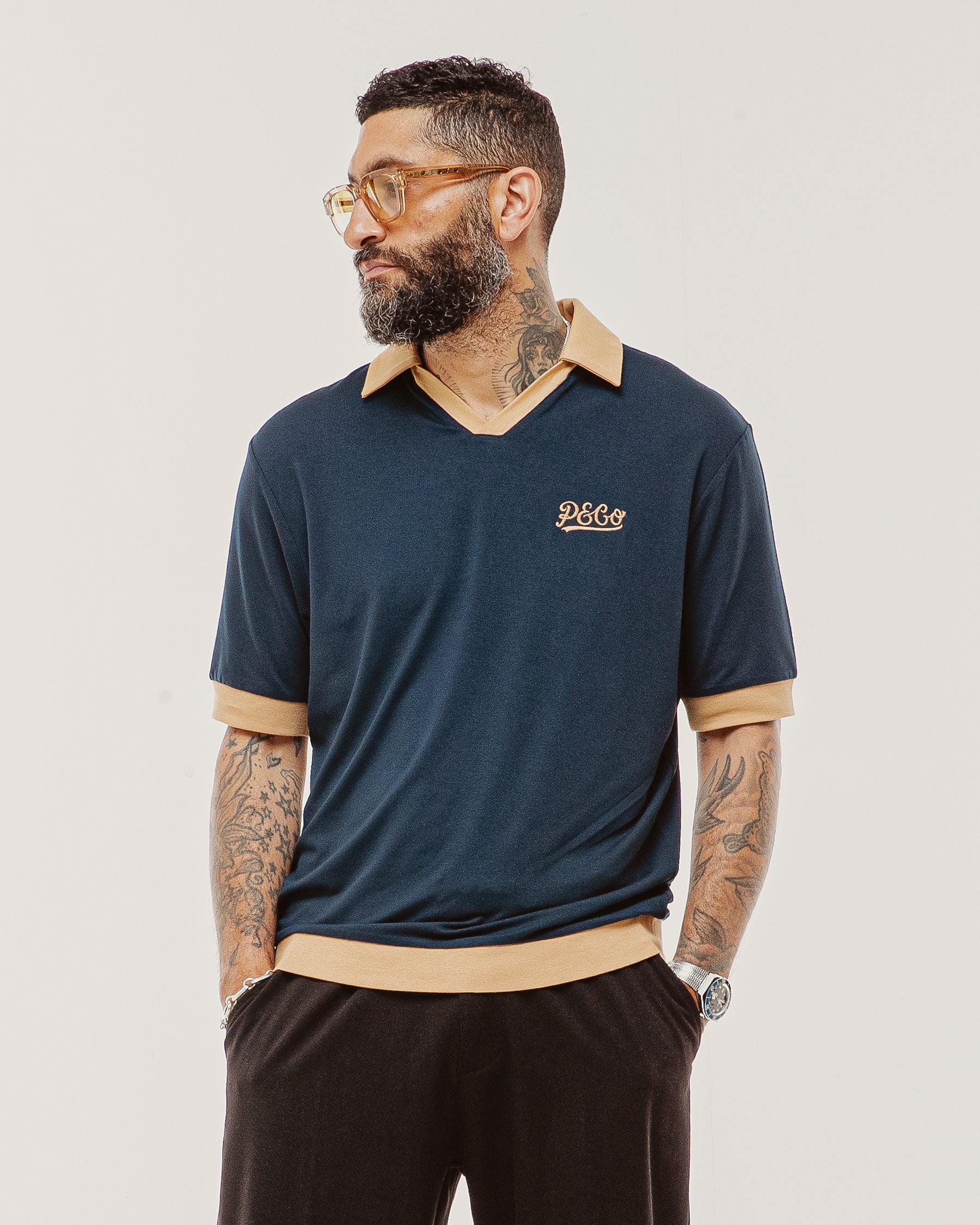 Vintage Blue Walter Bowling Shirt | Men's Shirts ‐ P&Co - A