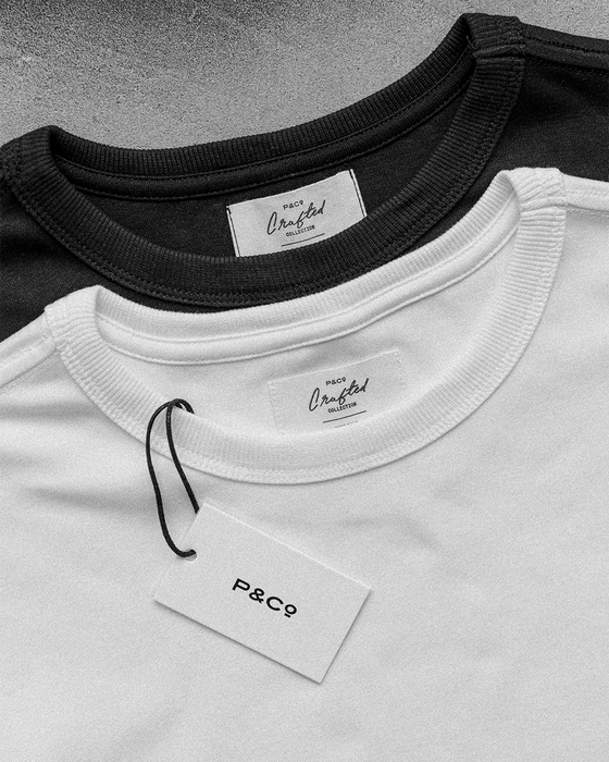 50's Crafted T-Shirt Bundle - Washed Black & Off White