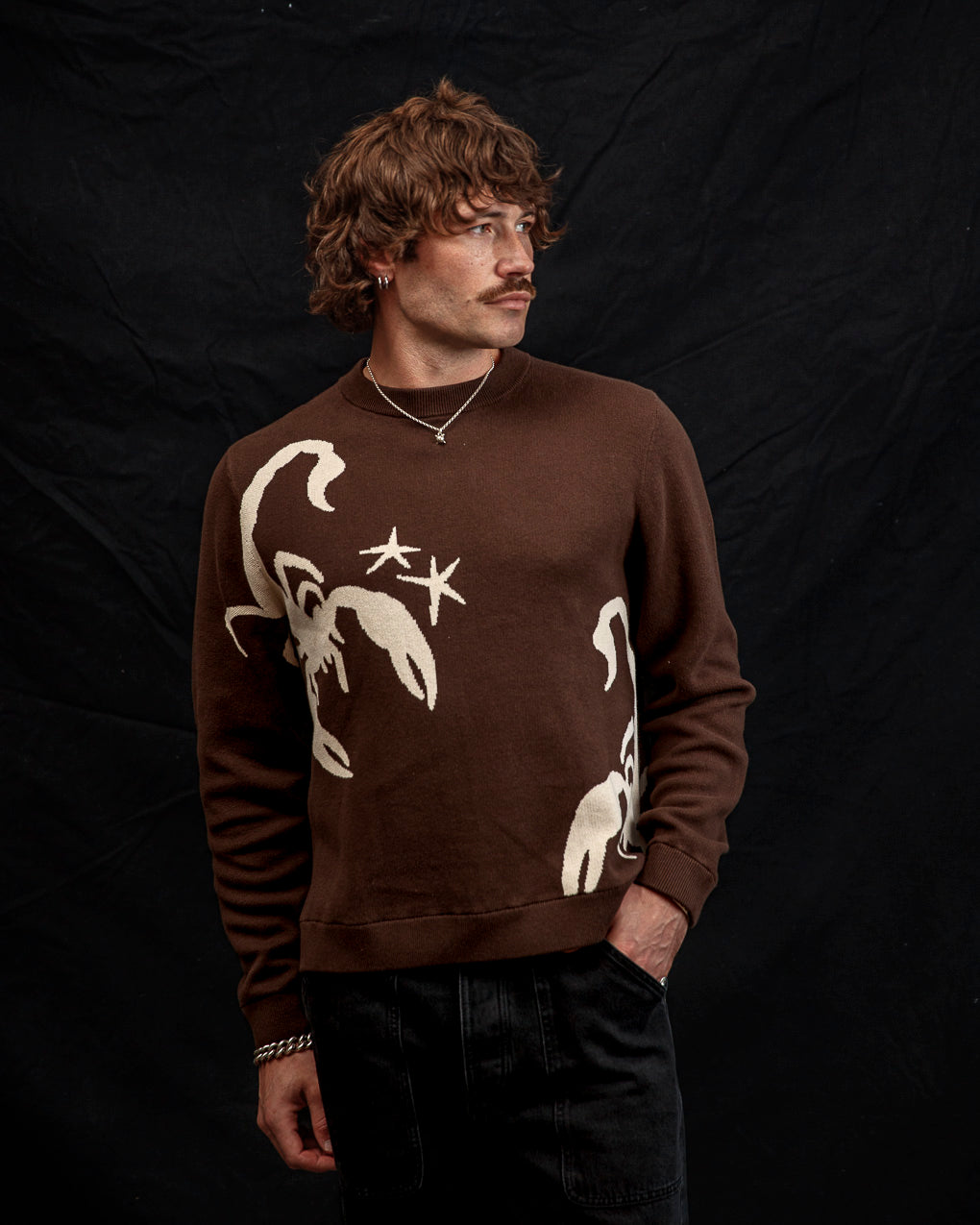 Sinners Knit Jumper - Brown