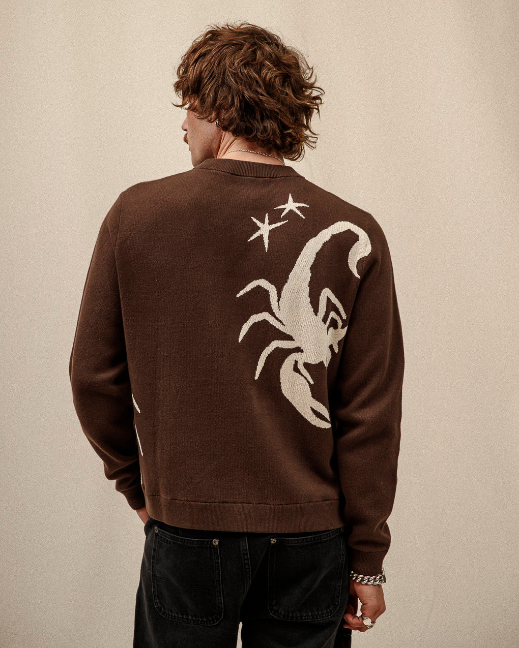 Sinners Knit Jumper - Brown