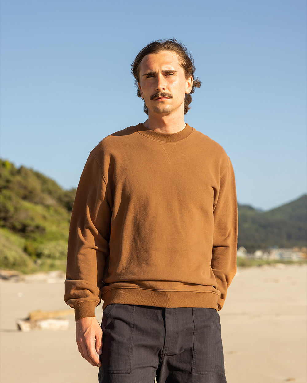 Gefertigtes Sweatshirt – Terrakotta 