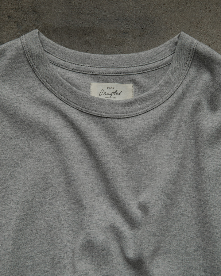 Crafted Heavyweight T-Shirt - Grey Melange