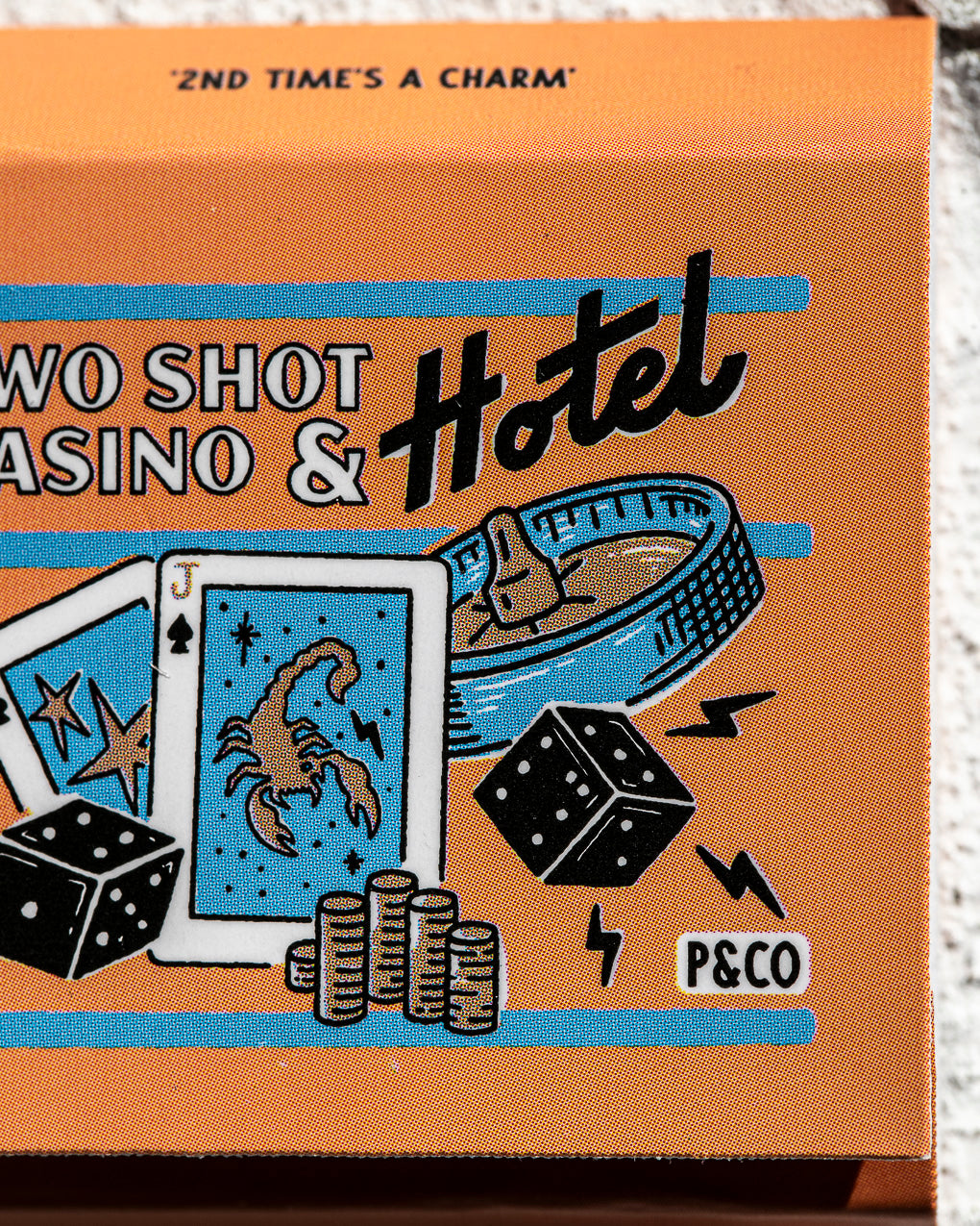 Two Shot Casino Brass Chip