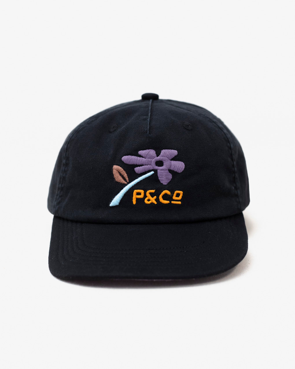 Time To Grow 6 Panel Cap - Washed Black