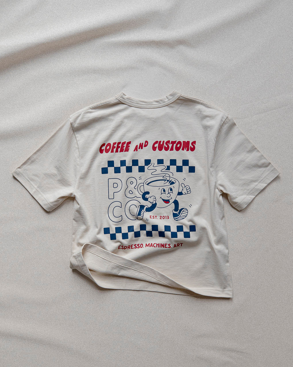 Coffee & Customs Boxy T-Shirt - Bone