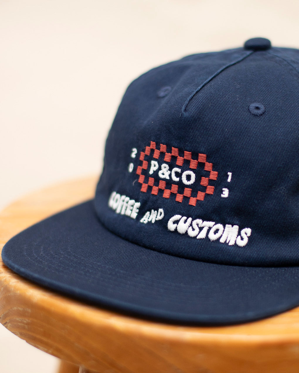 Coffee & Customs 5 Panel - Navy