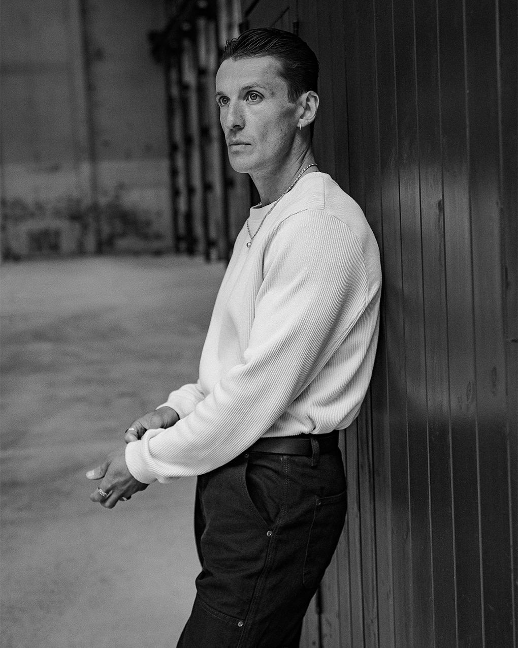 Crafted Ribbed Longsleeve - Ecru