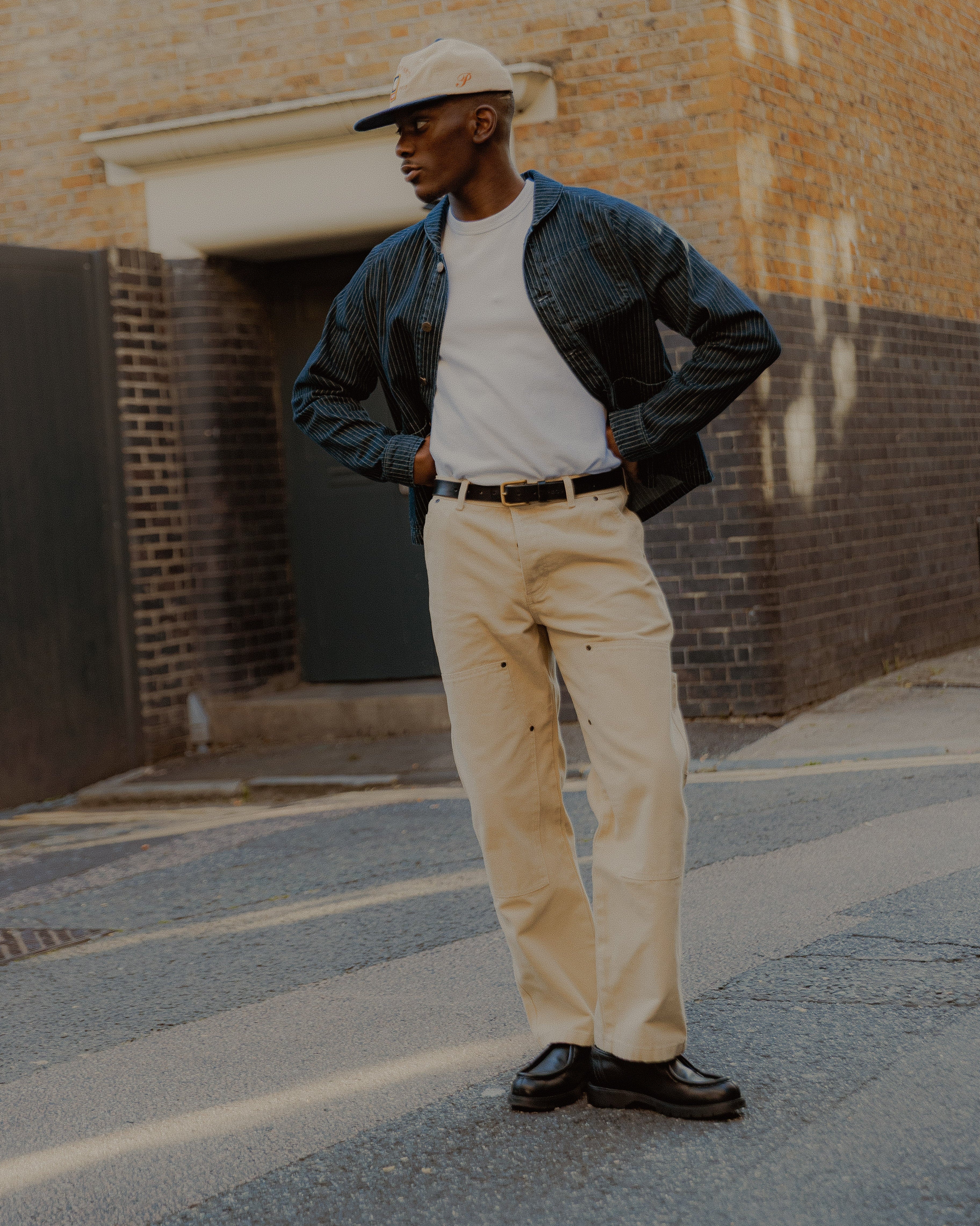 Blue Hickory Stripe Vyse Chore Jacket | Men's Outerwear, Layering