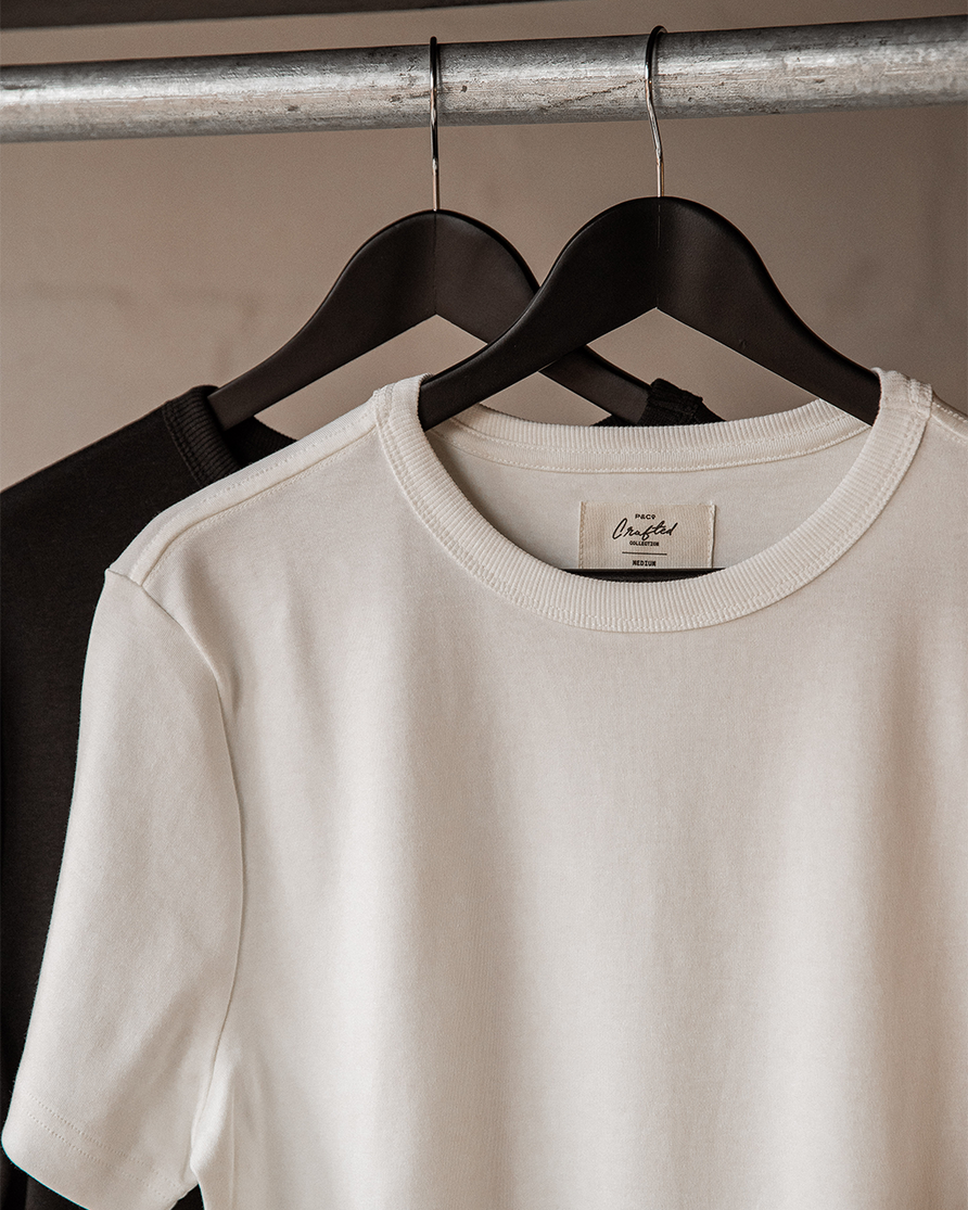 50's Crafted T-Shirt Bundle - Washed Black & Off White