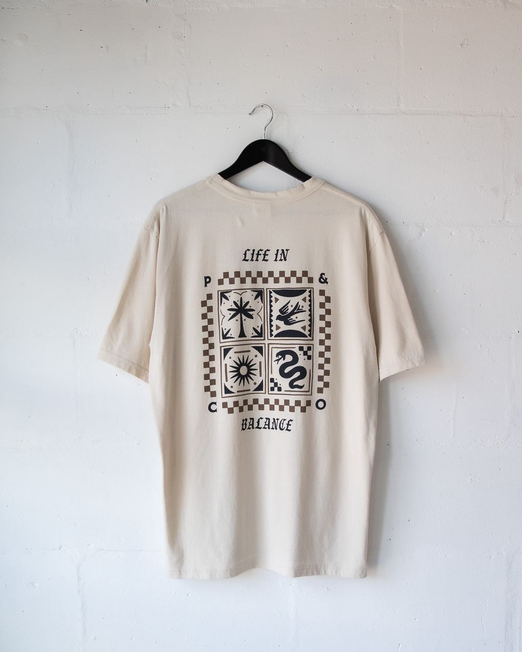 Life In Balance T-Shirt - Bone