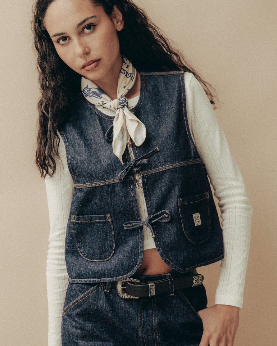 Nomad Denim Vest - Raw Indigo