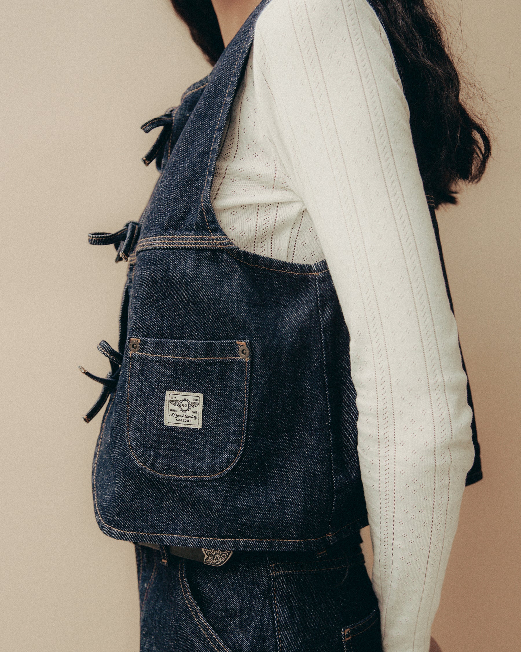Nomad Denim Vest - Raw Indigo