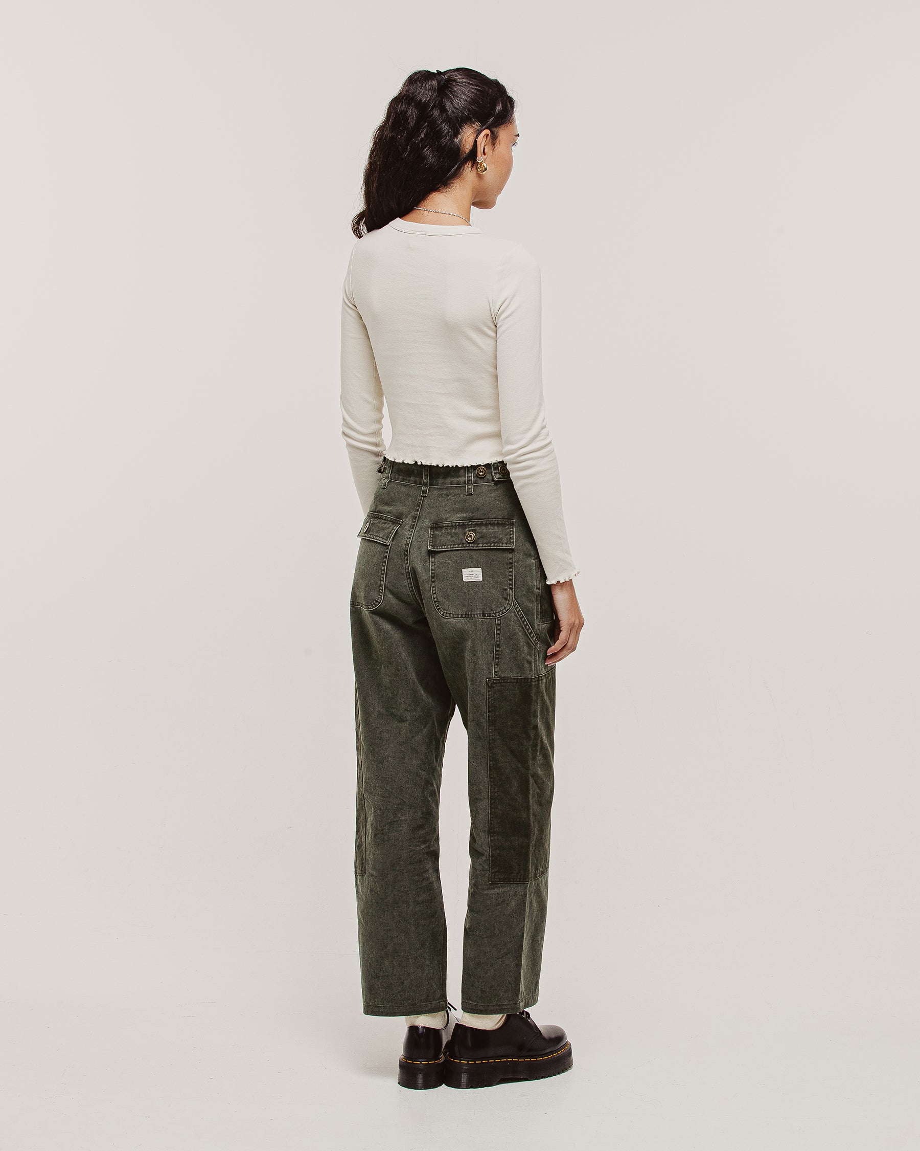 Surplus High Waisted Pants - Khaki