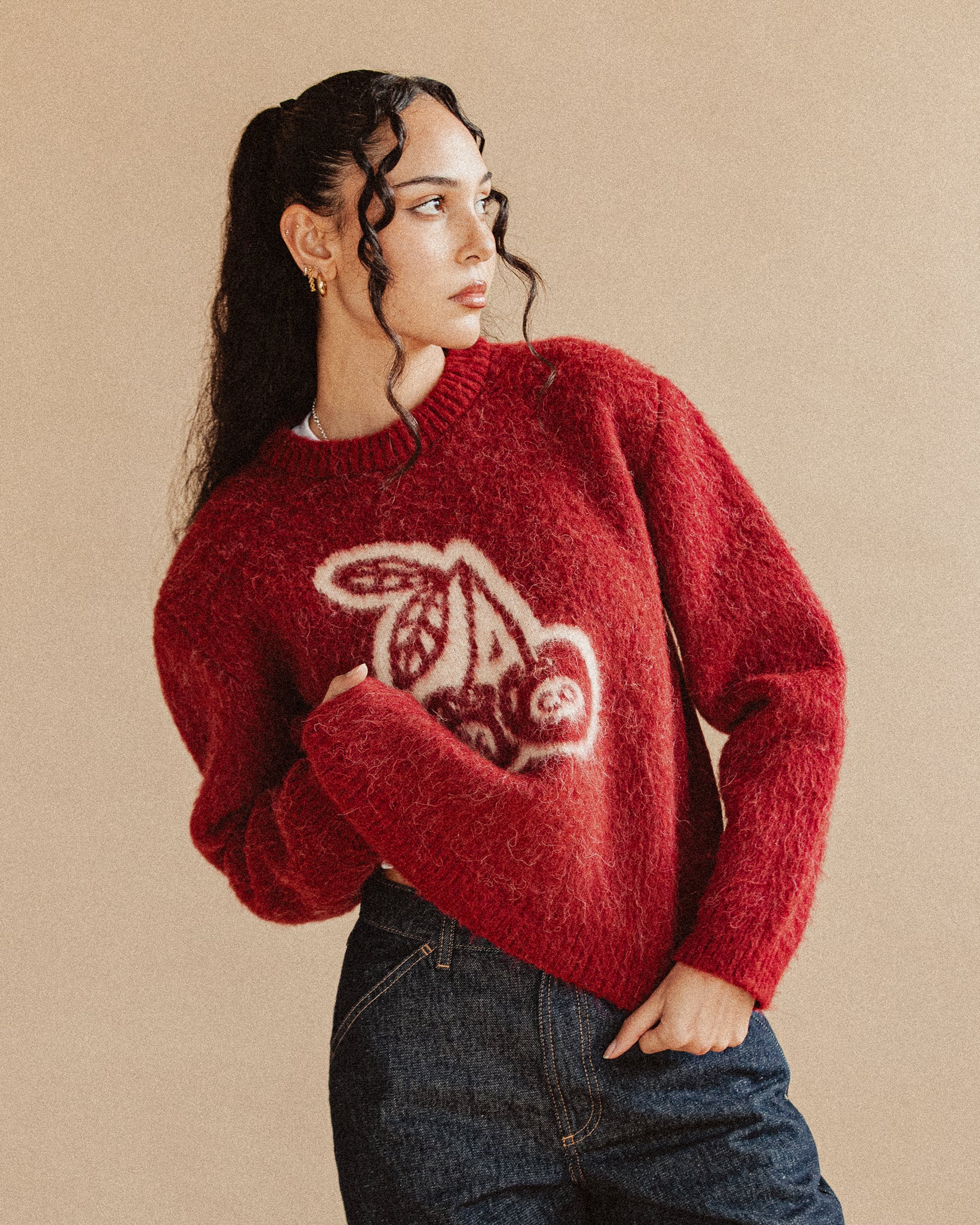み*様 THE TOÉ thetoe Tate Modern knit red Cherry Red Bad Seed Knit | Women's Knitwear ‐ P&Co - A Mindset For