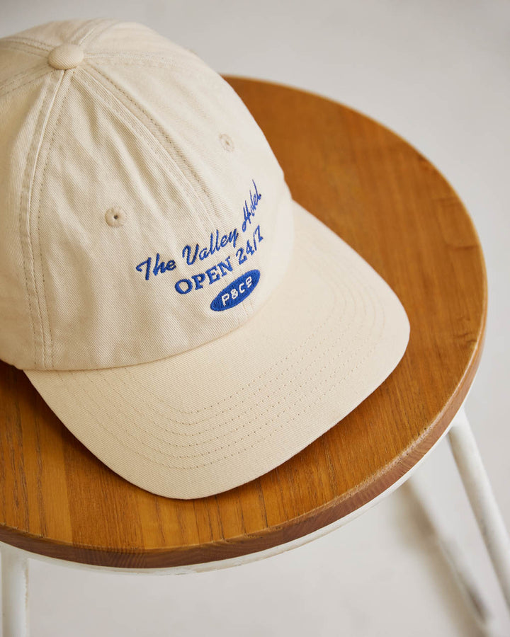 Valley Hotel 6 Panel Cap - Ecru