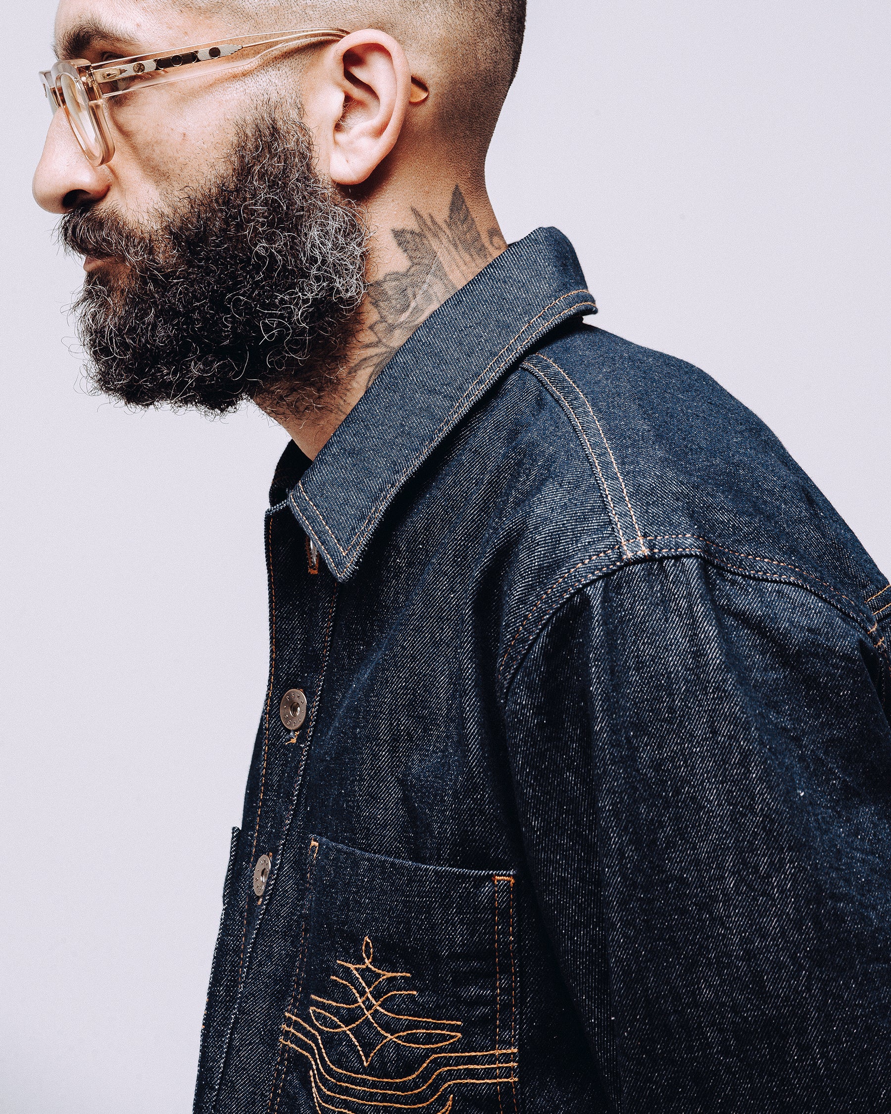 Crafter Smock - Raw Indigo