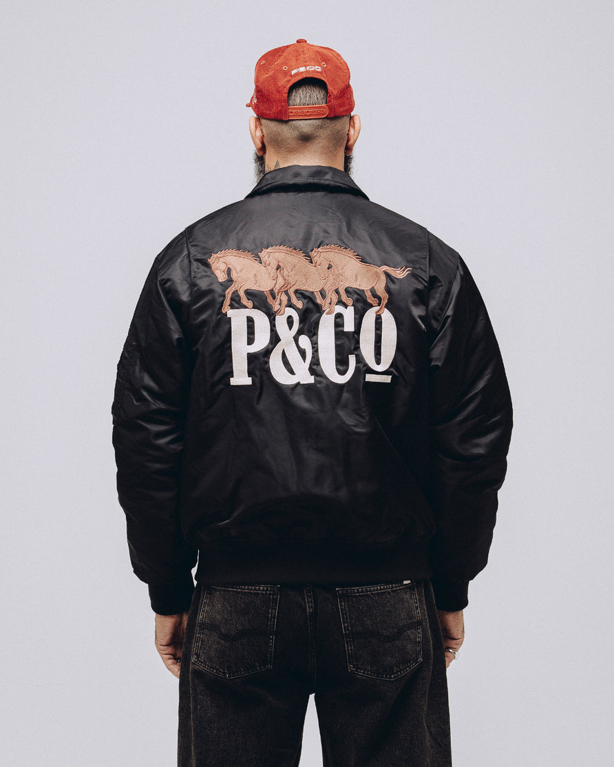Bronco Bomber Jacket - Black