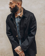 Porter Overcoat - Washed Black