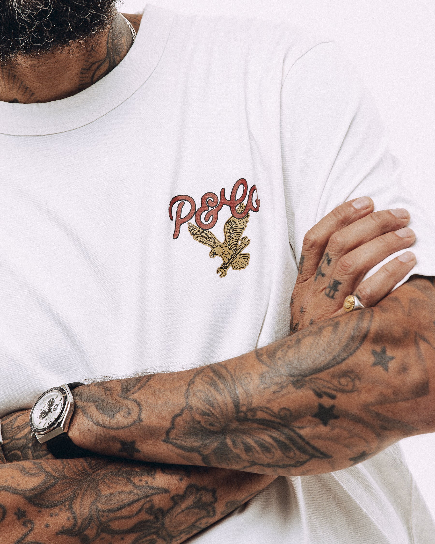 Death Valley Auto Shop T-Shirt - Off White