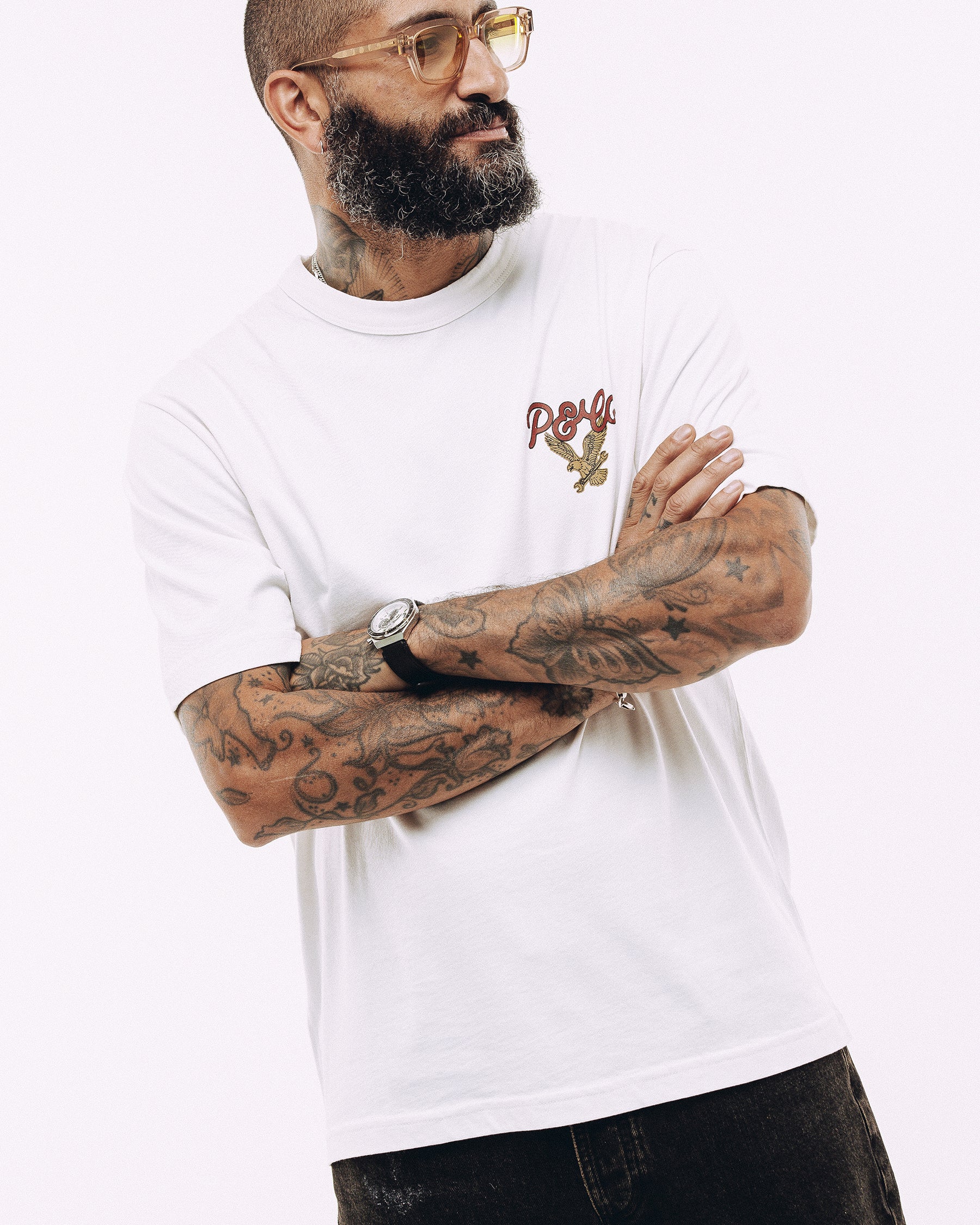 Death Valley Auto Shop T-Shirt - Off White