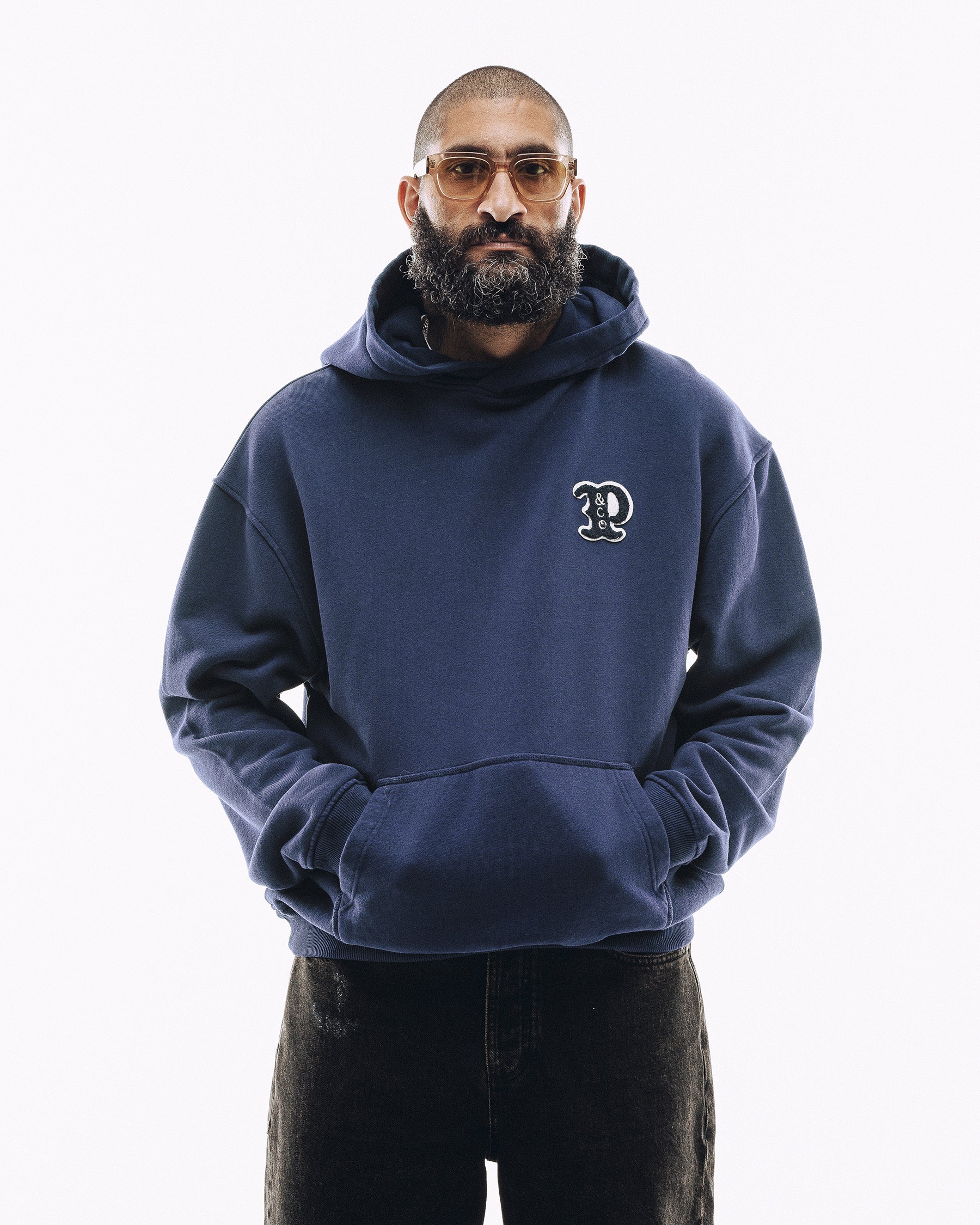 Varsity Heavyweight Hoodie - Navy