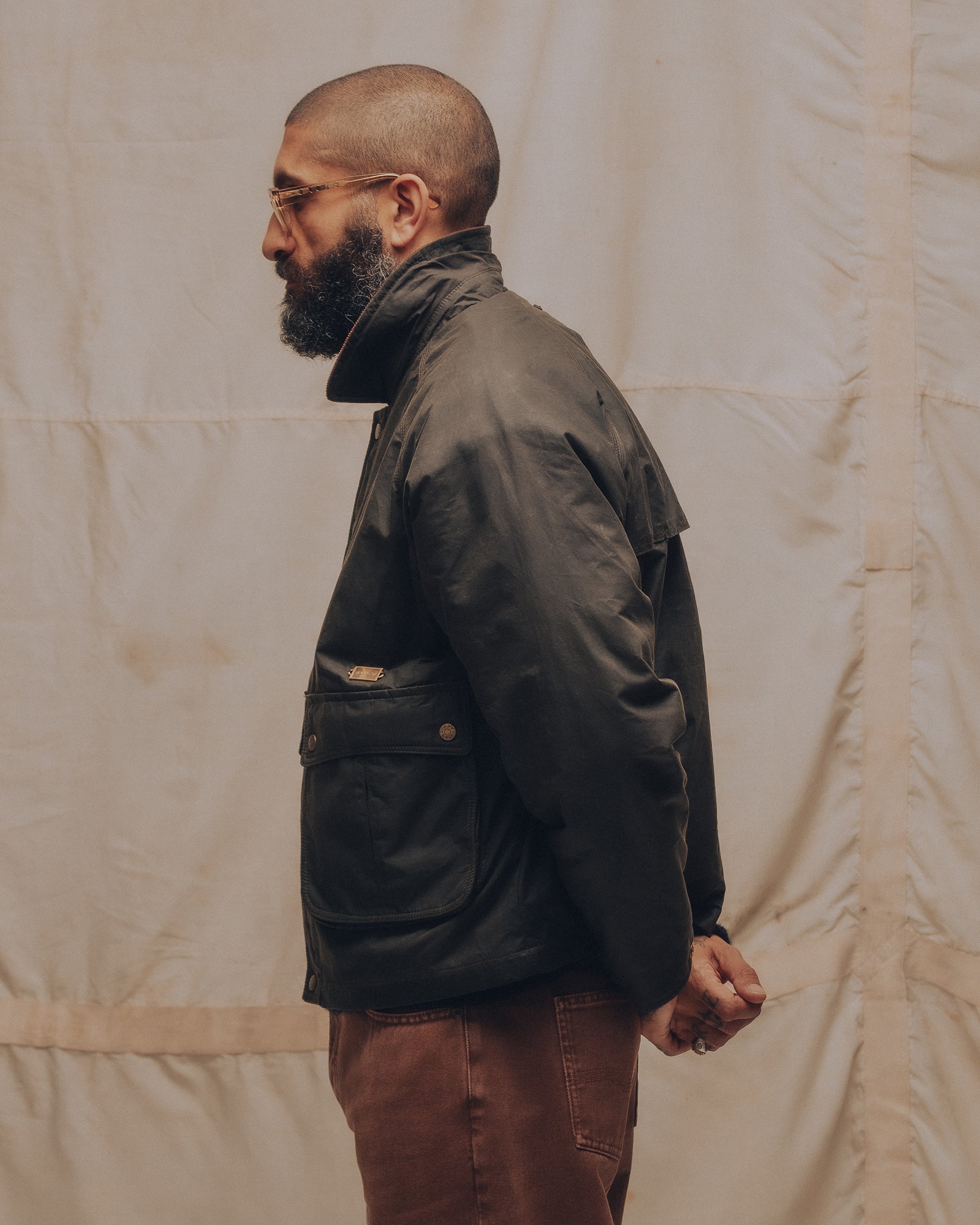 Roamer Wax Jacket - Olive