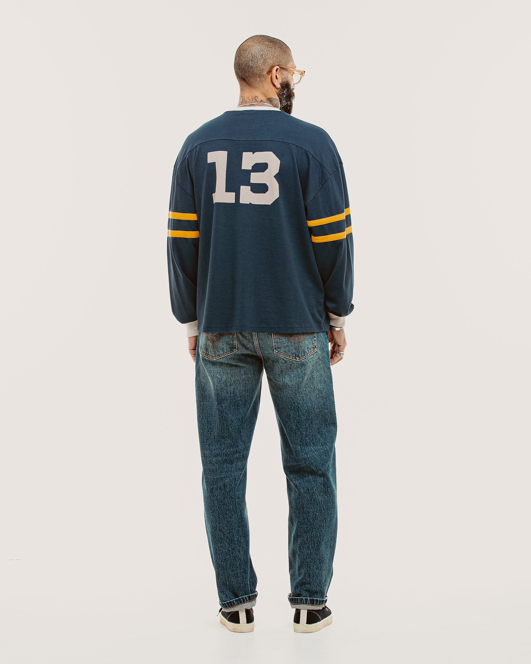 Mascot Boxy Longsleeve Jersey - Washed Blue