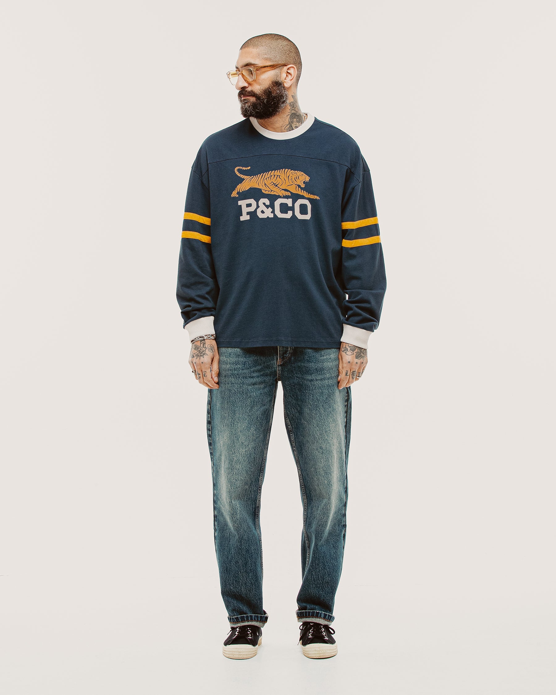 Mascot Boxy Longsleeve Jersey - Washed Blue