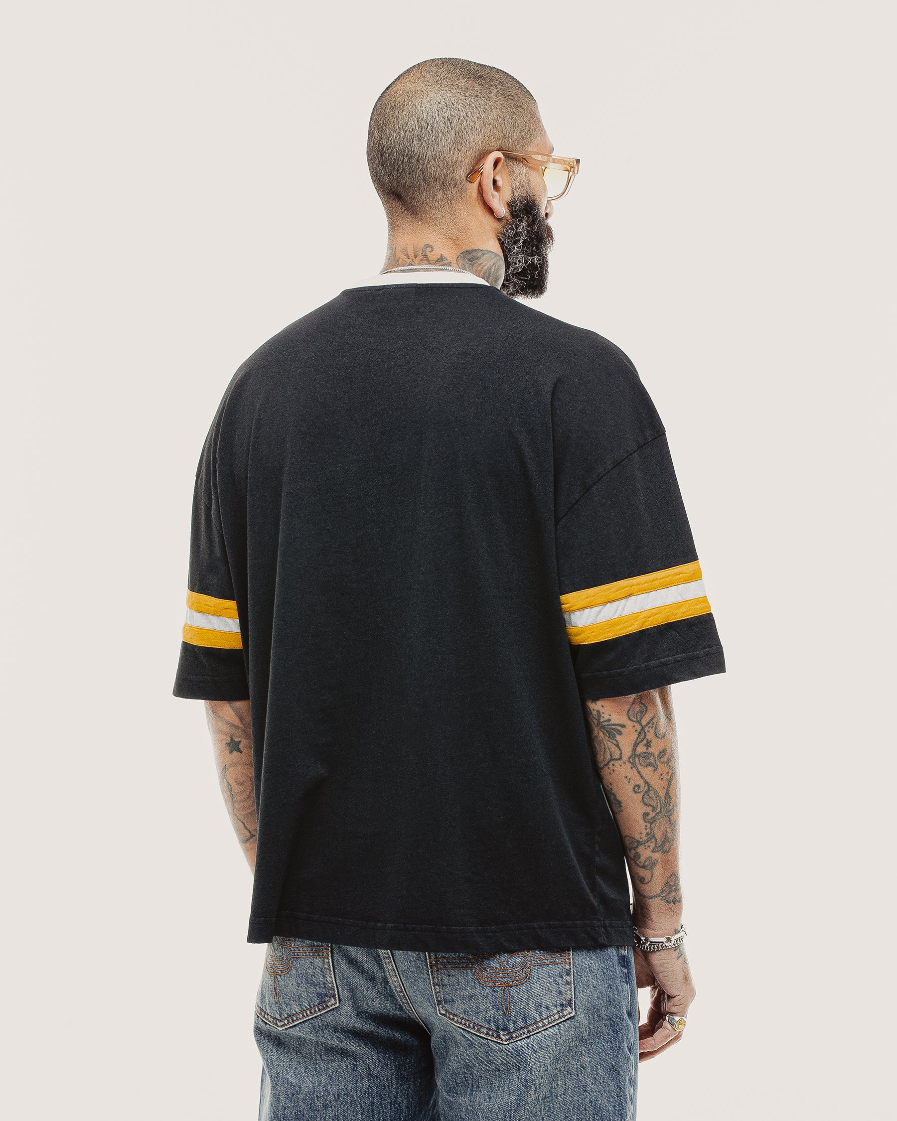 Mascot Boxy Shortsleeve Jersey - Heavy Washed Black