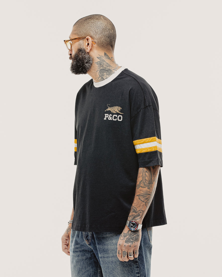 Mascot Boxy Shortsleeve Jersey - Heavy Washed Black