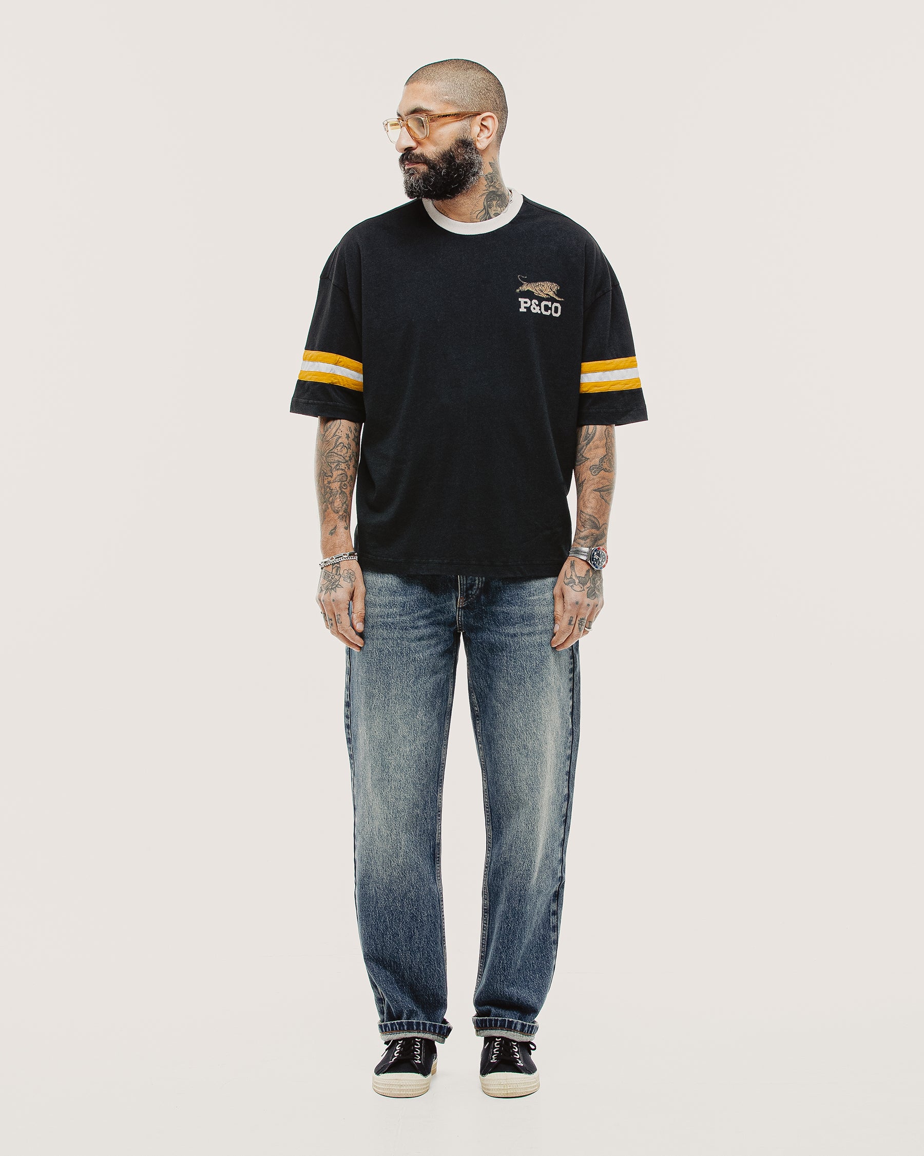 Mascot Boxy Shortsleeve Jersey - Heavy Washed Black