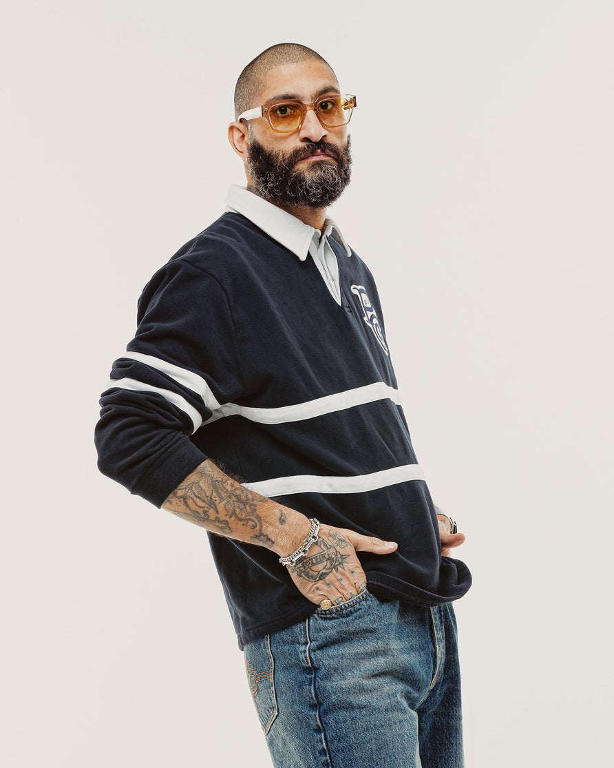 P&Co Classic Rugby Shirt - Navy