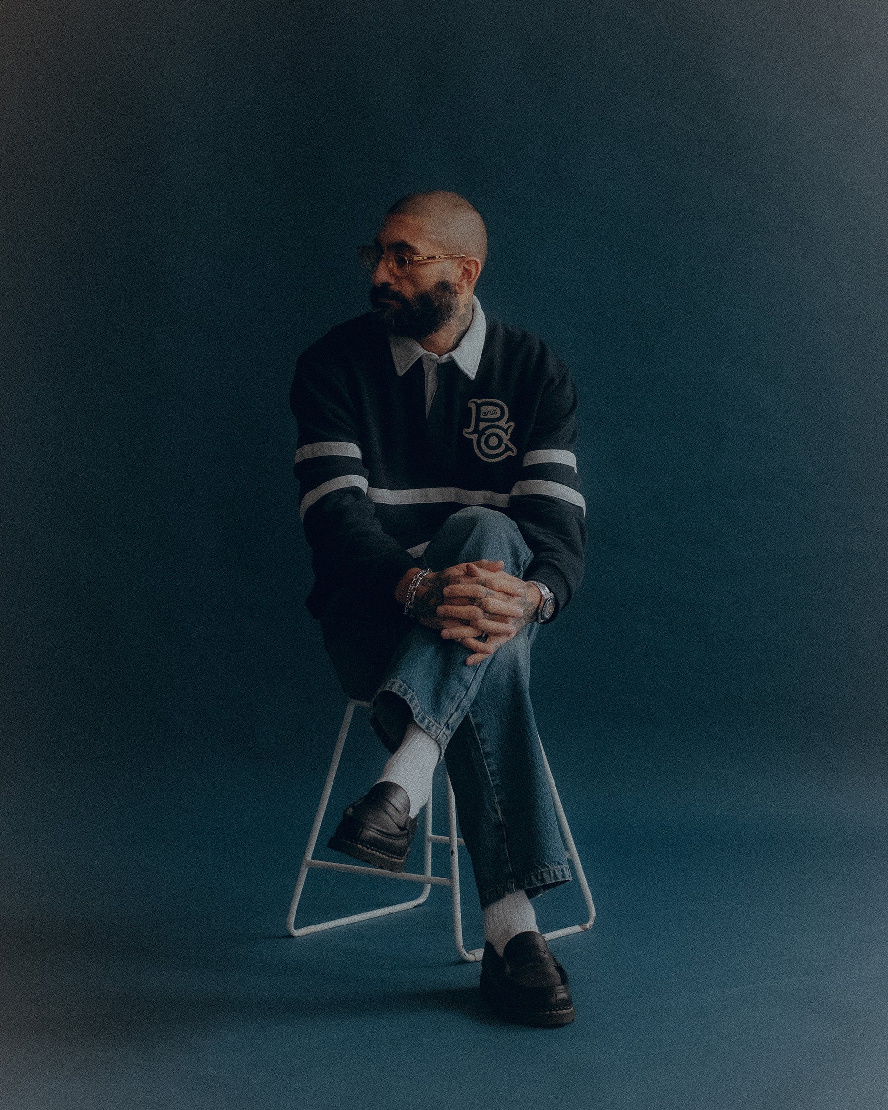 P&Co Classic Rugby Shirt - Navy