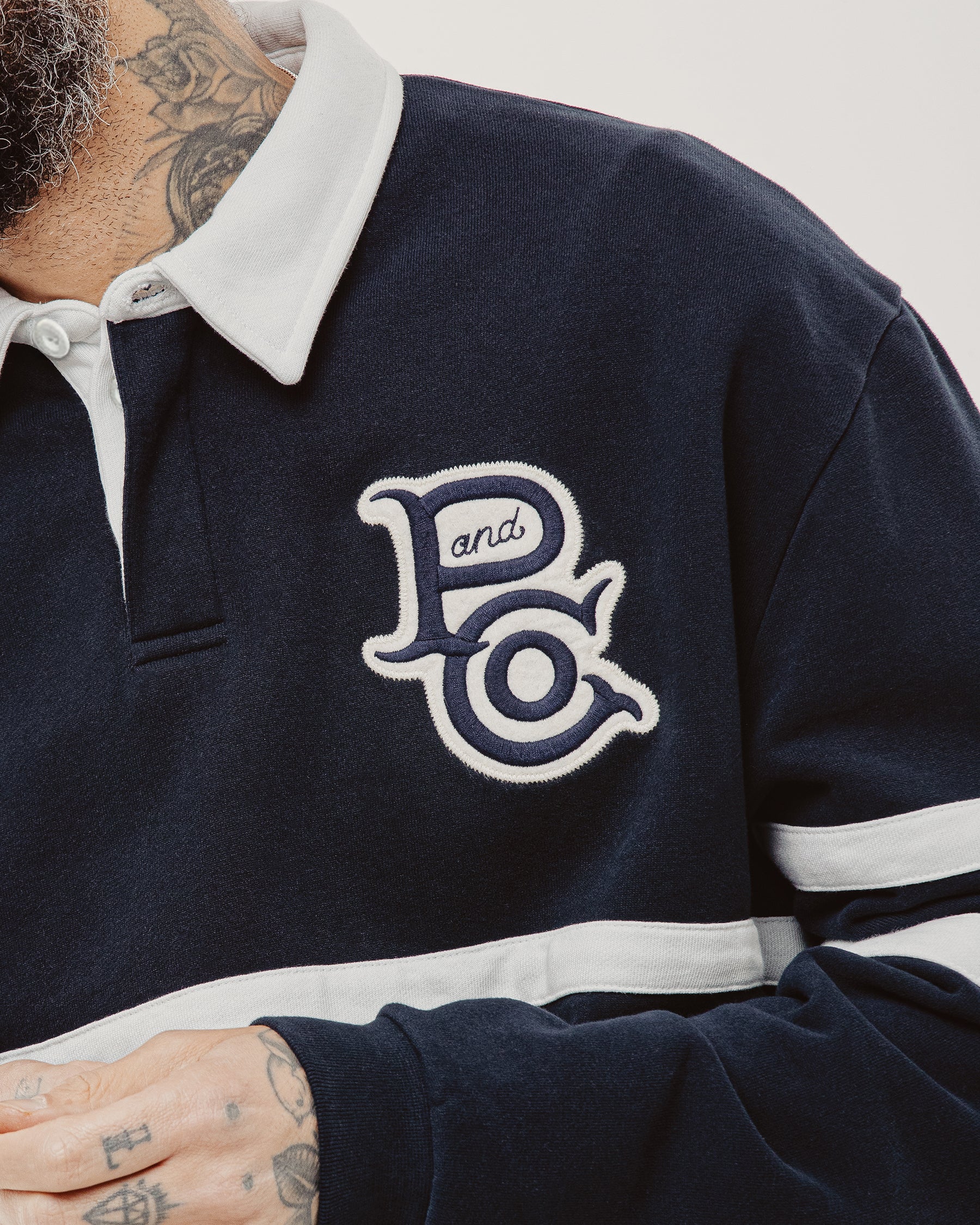 P&Co Classic Rugby Shirt - Navy
