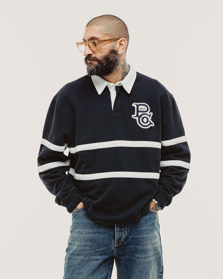 P&Co Classic Rugby Shirt - Navy