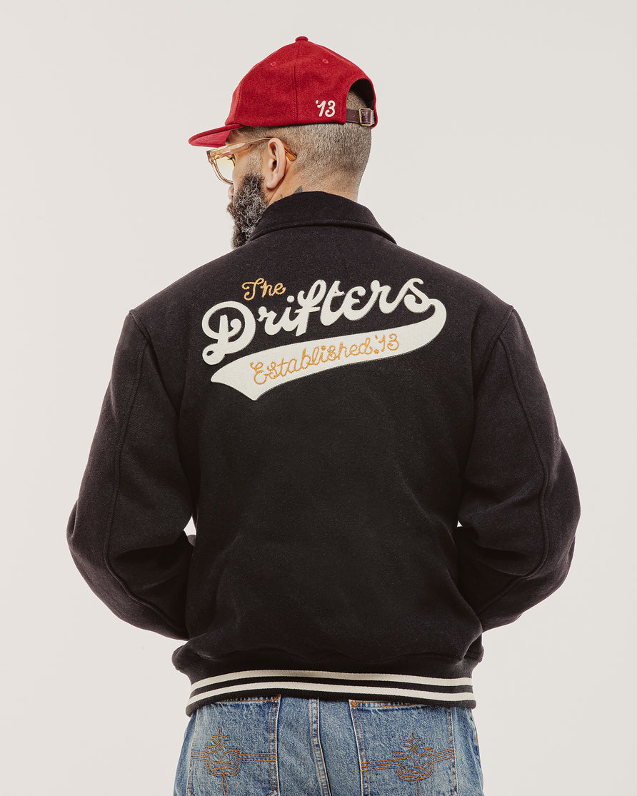 Drifters Letterman Jacket - Black