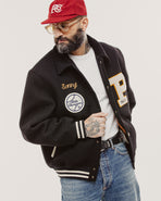 Drifters Letterman Jacket - Black