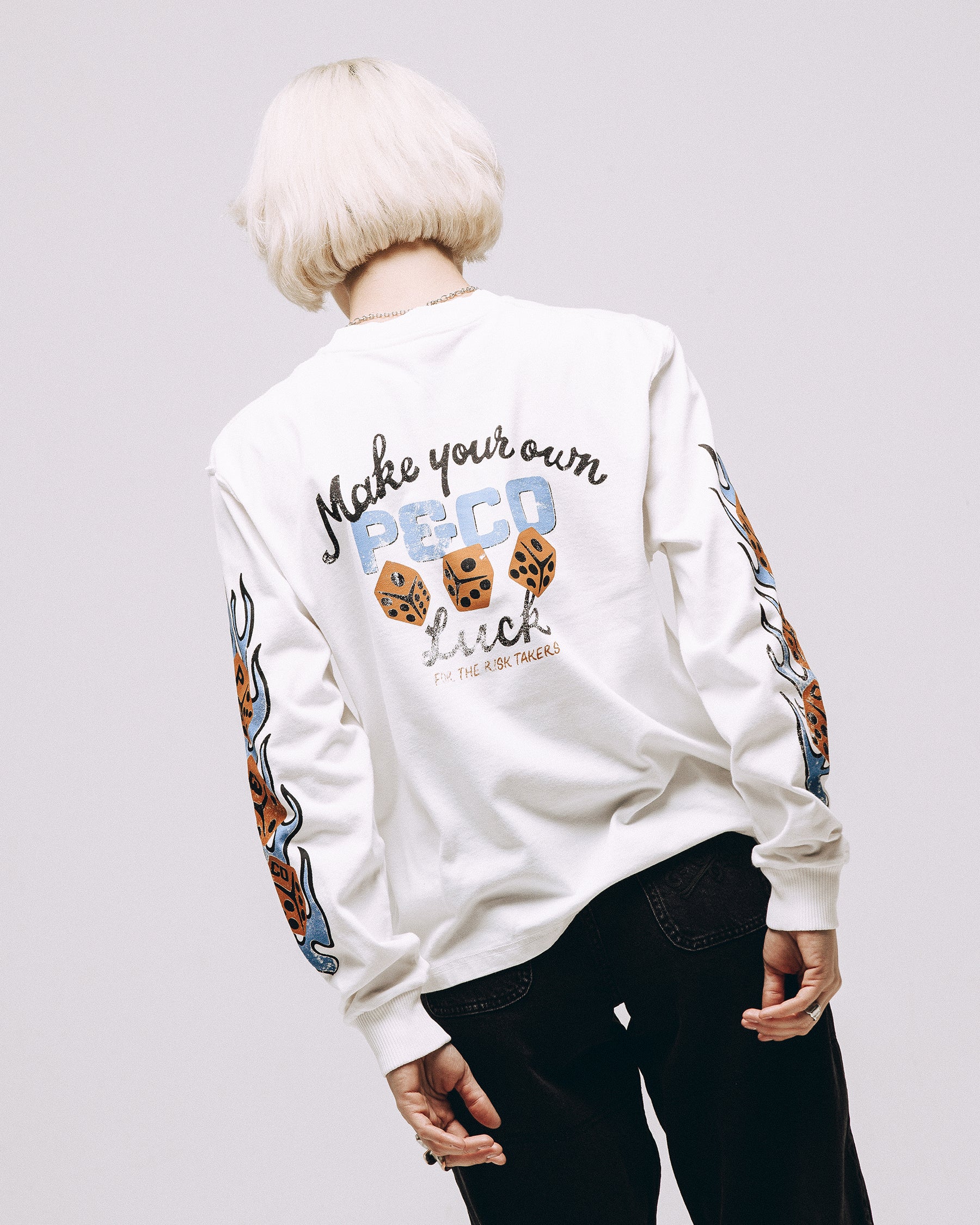 Make Your Own Luck Boxy Longsleeve - Off White 