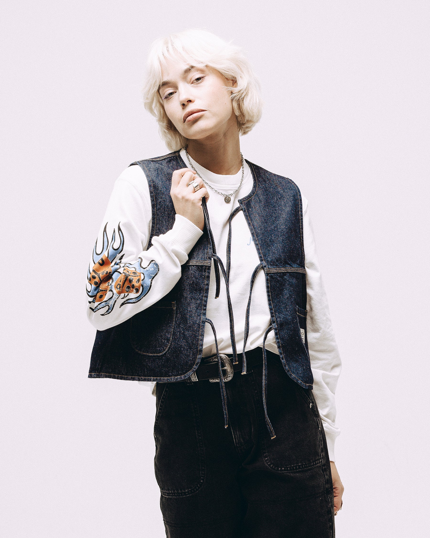 Make Your Own Luck Boxy Longsleeve - Off White 